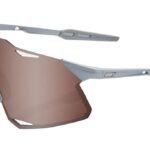 100 Percent Hypercraft Mat Stone Grey / HiPER Crimson Silver Mirror Lens